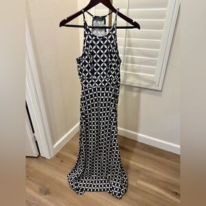 Club Monaco Blue Print Dress (Size 2)